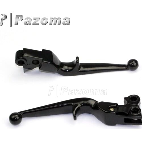 Motorcycles CNC Aluminum Black Hand Levers Clutch Brake Lever for Harley Sportster XL 883 1200 Softail FLSTN FLSTF