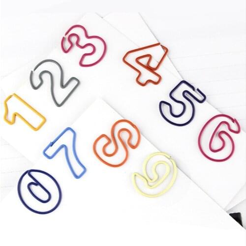 500pcs/pack digital paper clips Bookmark Planner Memo Clips Metal Material for Book Stationery School Office Supplies Stationery