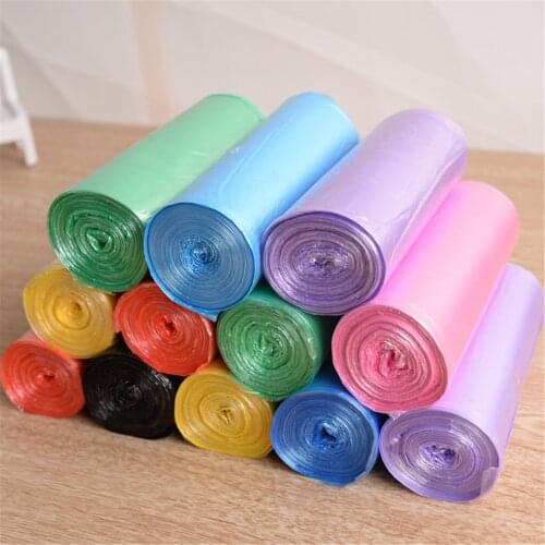 7 Roll(20Pcs/ROLL) Garbage Kitchen Toilet Waste Trash Clean up Rubbish Bags 6 Colors 45*50cm