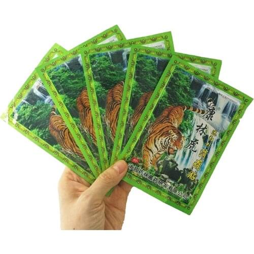 8Pcs/1Bag Chinese Traditional Plaster Tiger Balm Joint Pain Muscle Massage Relaxation Capsicum Herbs
