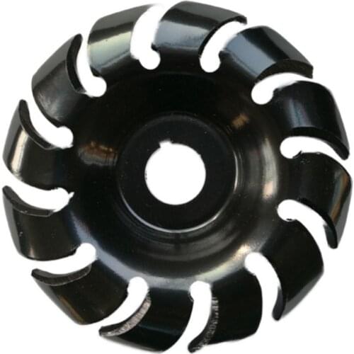90mm Manganese Steel 12 Teeth Wood Carving Disc 22mm Bore Grinder Wood Shaping Disc for 125 Angle Grinder Woodworking Tool