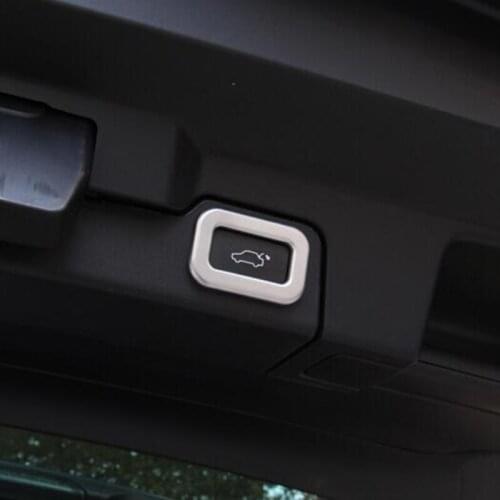 ABS Chrome For Jaguar F-PACE 2016 2017 Accessories Auto Rear Tail Door Button Decoration Cover Trim Sticker Car Styling