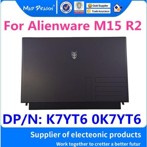 MAD DRAGON Brand black LCD Top Cover LCD Back Cover Tobii Eye Tracker A shell For Dell Alienware M15 R2 new M15 R2 K7YT6 0K7YT6