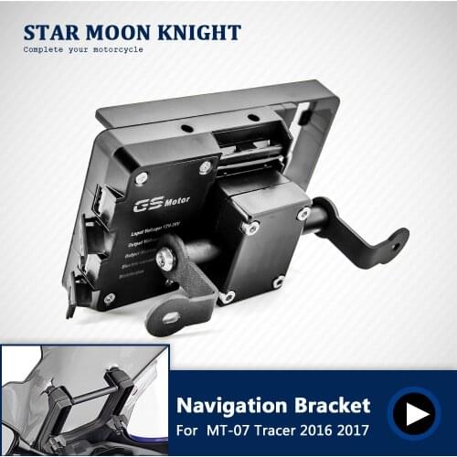For YAMAHA MT-07 Tracer 2016 2017 Motorcycle Stand Holder Phone Mobile Phone GPS Plate Bracket Phone Holder 12MM&22MM