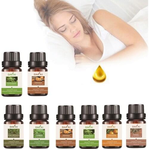 Aromatherapy Fruit Essential Oils Natural Pure Organic Fragrances Oil Diffuser Tangerine Peppermint Orange Flavoring Oil TSLM1