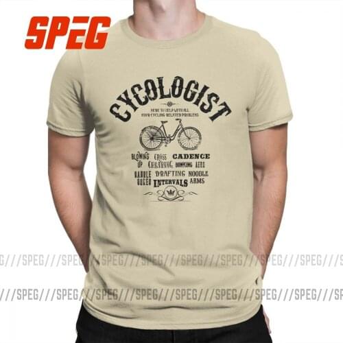 Cycologist T Shirt Casual Short Sleeve Brand Clothing Leisure Plus Size Tees 100% Cotton Crewneck Vintage Bicycle Funny T-Shirt