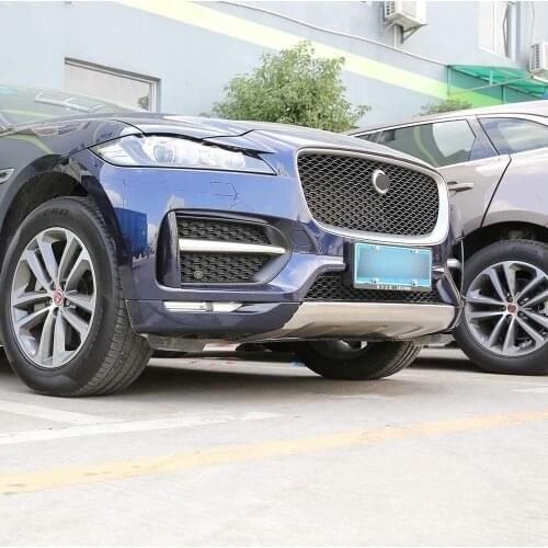Stainless Steel Car Body Kit Front And Rear Bumper Protection Plate Cover 2pcs For Jaguar F-Pace Sport X761 2016