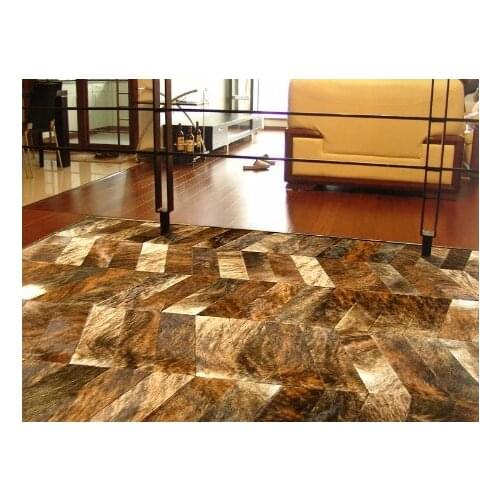 2018 free shipping 1 piece 100% natural handmade cow leather wholesale carpet