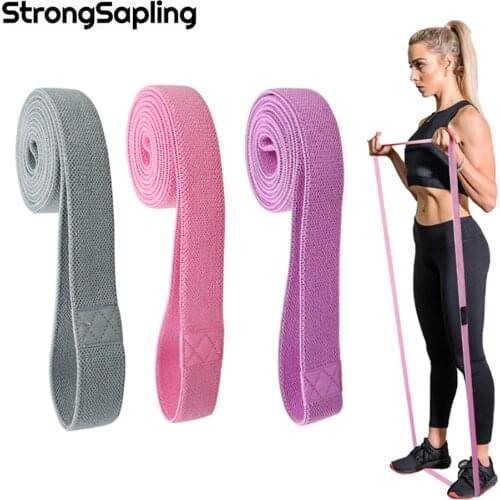 Fitness Long Resistance Bands 3 PCS Set Exercise Workout Booty Elastic Bands Fitness Equipment Training Strength Expander Unisex