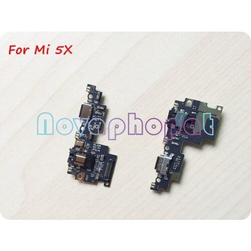 Novaphopat Charging Flex for Xiaomi Mi 5X Mi5X A1 Charger Connector Micro USB Dock Port Flex Cable Microphone Replacement +track