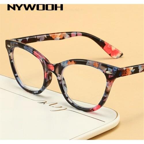 NYWOOH Cat Eye Reading Glasses Women Anti Blue Light Computer Presbyopic Eyeglasses Diopter +1.0 1.5 2.0 2.5 3.0 3.5 4.0