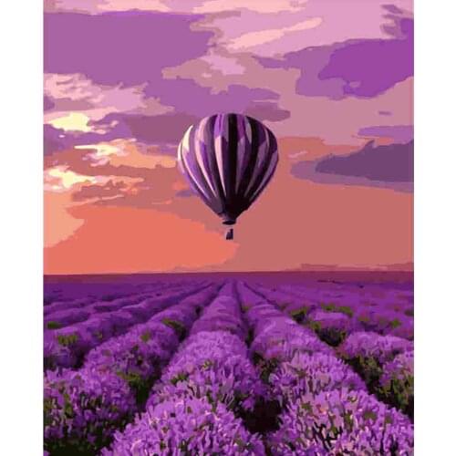 Landscape DIY Painting By Numbers Modern Wall Art Picture Acrylic Coloring City Paint On Canvas For Home Decors Artwork 40x50cm