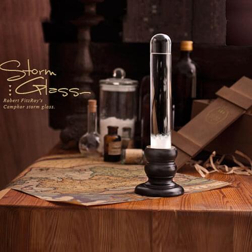 Clear Rainstorm Glass Weather Forecast Bottle Mini Liquid Hourglass For Home Office Decor Art Craft Ornaments