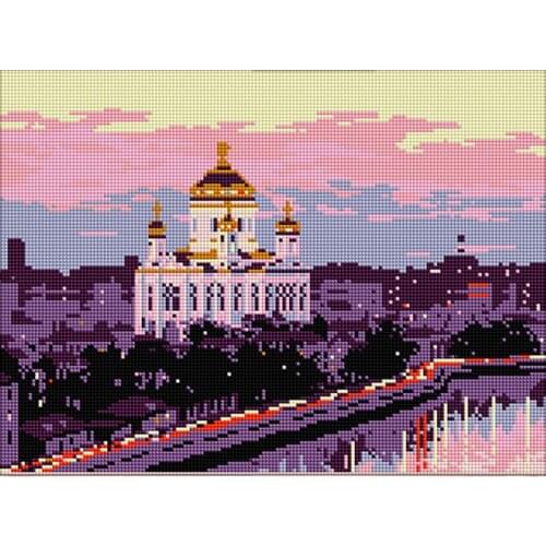 Craft Needlework Diy Handicrafts City Landscape Diamond Painting Street Painting Diamond Embroidery Square Drill Mosaic Picture