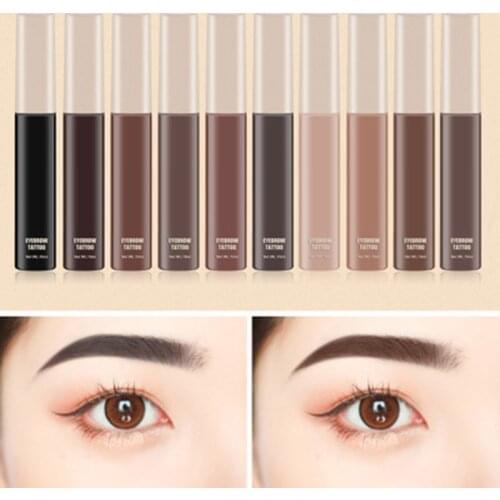 Waterproof Eyebrow Gel Pigments Liquid Eyebrow Tattoo Enhancer Dye Paint Perfect Eyebrows Makeup Long-lasting SK88