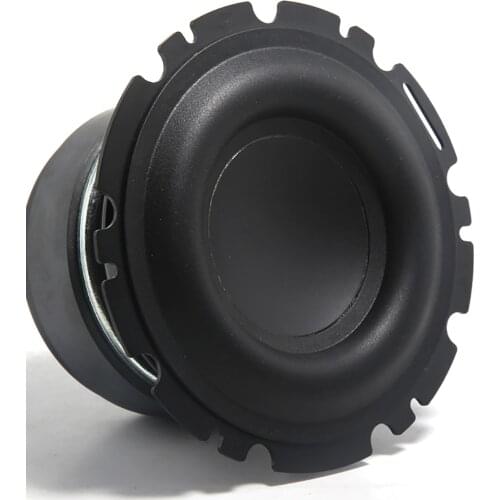 1PC 4.5 Inch Mid Woofer Speaker Unit 4Ohm 50W Deep Bass Subwoofer Large Rubber Loudspeaker Subwoofer Car Audio Home Theater DIY