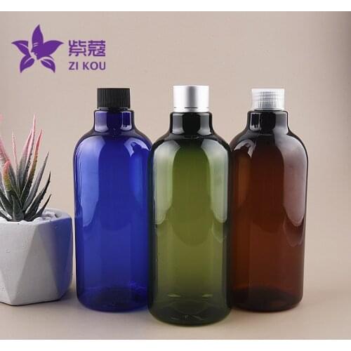 1pcs Free Shipping 500ml Long necked bottle Electroplated gold and silver screw cap refillable bottle