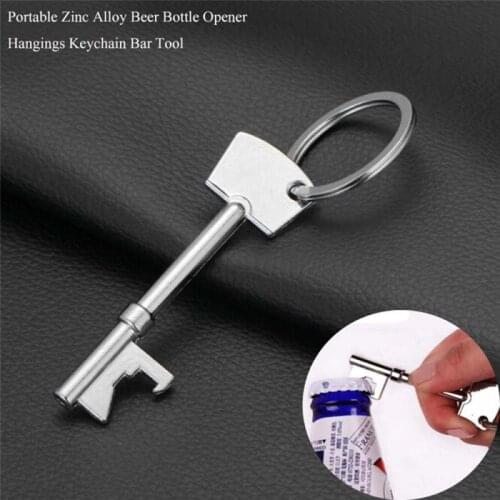 1 Pcs Key Portable Bottle Opener Beer Bottle Can Opener Hangings Metal Ring Keychain Party Tool Hot Sale