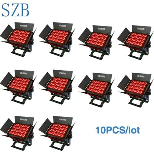 10 PCS SZB 24pcs*12W RGBW 4in1 LED Wall Washer Light Stage Wall Washer Equipment/SZB-WL2412
