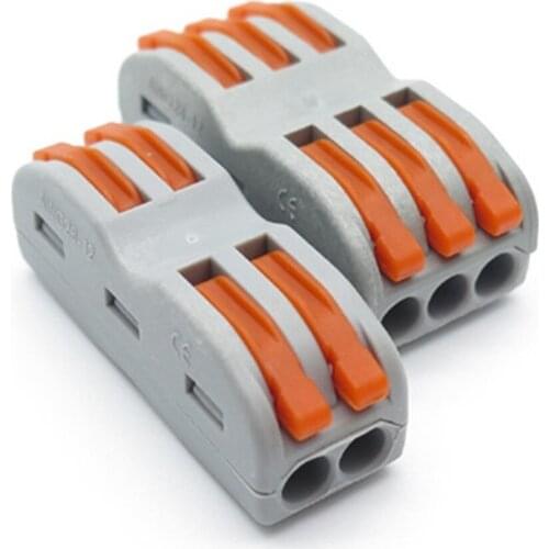 2/5/10pcs Connector Wire Connector Mini Fast Universal Compact Wiring Conductor Push-in Terminal Block