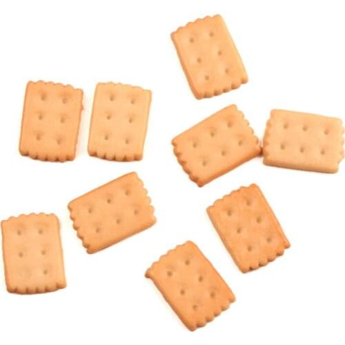 LF 20Pcs 19x14mm Khaki Biscuits Resin Cabochon Flatback Decoration Crafts Embellishments For Scrapbooking Diy Accessories