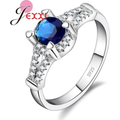 2020 Rings For Women 925 Sterling Silver Jewelry Fashion Bands AAA Austria Crystal Wedding Engagement Ring High Quality