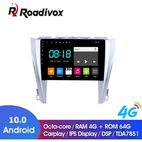 9" Android 10.0 RAM 4G ROM 64G for Toyota Camry 2015-2017 Car Dvd Gps Navigation Radio Multimedia Player Stereo Head Unit