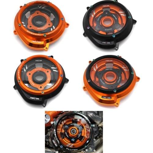 Free Shipping Clutch Cover & Spring Retainer for KTM DUKE/ ADV 1190/1050/1090/1290 Aftermarket Motorcycle Parts Black Orange