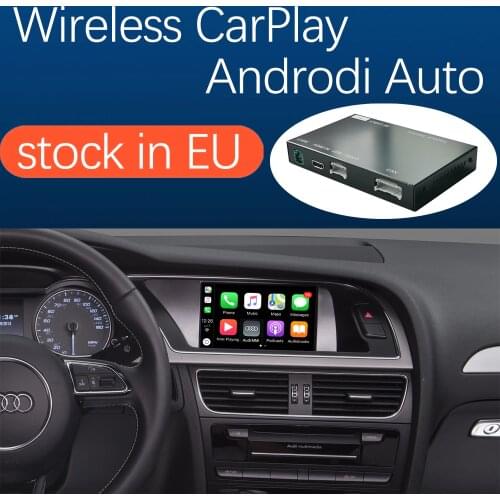 Wireless Apple CarPlay Android Auto Interface for Audi A4 A5 2009-2015, with AirPlay Mirror Link Car Play Functions