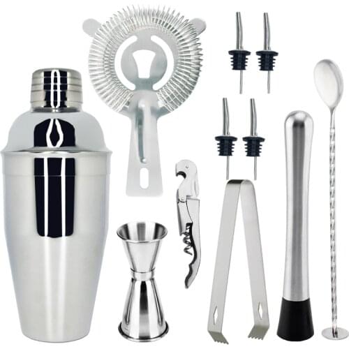 Boston Shaker Best Bartender Kit for Beginners with Stand Bar Set Cocktail Shaker Set for Drink Mixing - Bar Tools