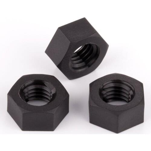 Black Nylon Plastic Insulation Metric Thread Hex Hexagonal Nut M2 M2.5 M3 M4 M5 M6 M8 M10 M12 M14 - M20