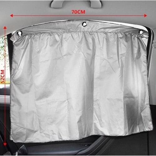 Chunmu Car-Styling Car Sun Shade 2xCar 70x52cm Window Cover Sunshade Curtain UV Protection Shield Visor Mesh Dust Car Window