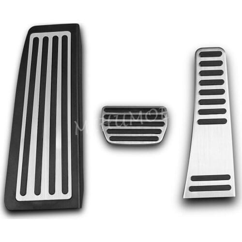 For 2018 2019 2020 Volvo XC60 LHD No Drill Footrest Dead Brake Gas Pedal Pad Cover Set Kits