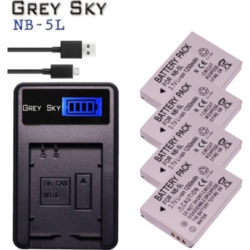 For canon NB-5L NB5L NB 5L Camera Battery+LCD Charger For Canon SX220HS SX230HS CB-2LXE PowerShot S100 SD950 SD970 S110 SD900