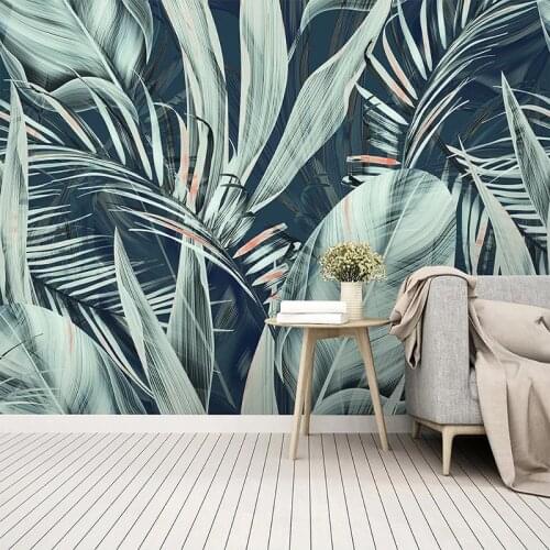 Custom Mural Tropical Rainforest Banana Leaf Coconut Tree 3D Photo Wallpaper Living Room Bedroom Kitchen Restaurant Decoration