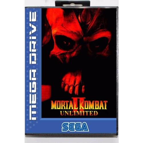 Hottest Mortal Kombat II Unlimited 16 bit MD Game Card With Retail Box For Sega Megadrive/Genesis
