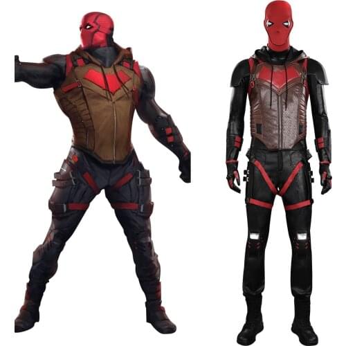 Gotham Knights Red Hood Jason Todd Cosplay Costume Outfits Halloween Carnival Suit