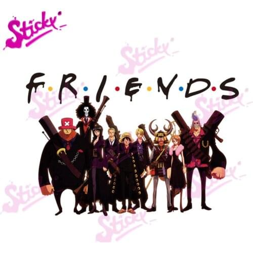 STICKY One Piece Portgas D Ace Roronoa Zoro Anime Car Sticker Decal Decor Laptop Trunk Rear Windshield Vinyl Stickers