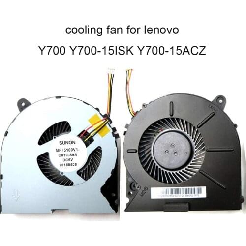 Computer Fans For Lenovo Ideapad Y700-15ISK Y700-15ACZ Y700 ISE Laptops CPU Cooling Fan 5F10K25525 MF75100V1 C010 S9A Cooler New