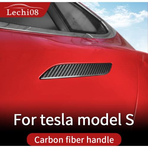 Handle cover for car tesla model s tesla 2018 model s tesla car accessories tesla model s carbon fiber exterior