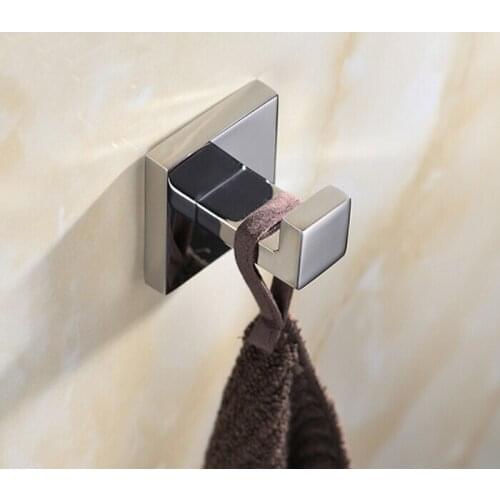 SUS 304 stainless steel Mirror Surface Robe Hook chrome Clothes Hangers Cluster Accessories SM009