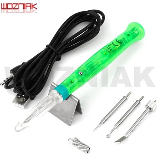 ProsKit SI-169U 3D Printing Finishing Maintenance Soldering Iron Group Tools Kit MINI Handheld USB Electric Soldering Iron Set