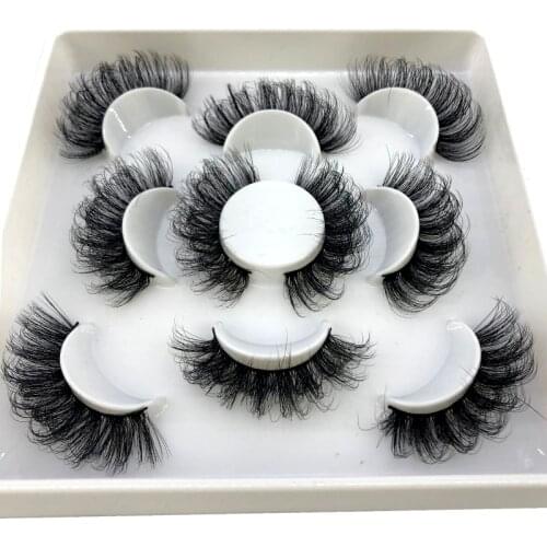 HBZGRLAD 5 Pairs 3D Mink Lashes Natural False Eyelashes Fake Lashes Long Eyelash Extension Faux Mink Eyelashes For Beauty