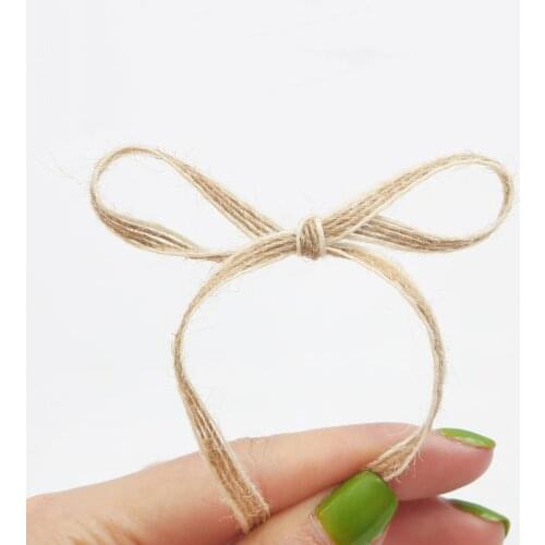 New 6mm Width 10m/roll Natural Jute Hemp Rope Hessian With White Ribbon Lace DIY Trim Fabric Lace For Decoration Gift Packaging