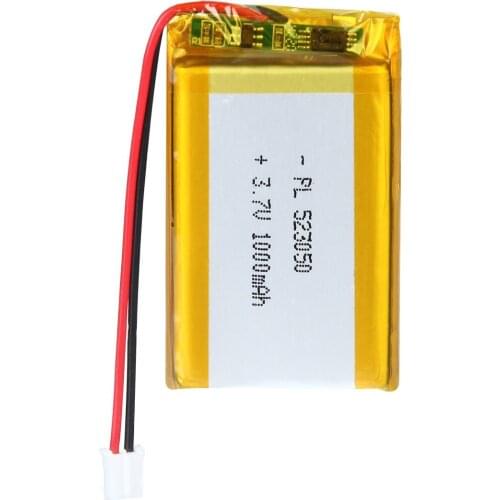 Mejuew 3.7V 1000mAh 523050 Rechargeable Lipo Battery with JST Connector
