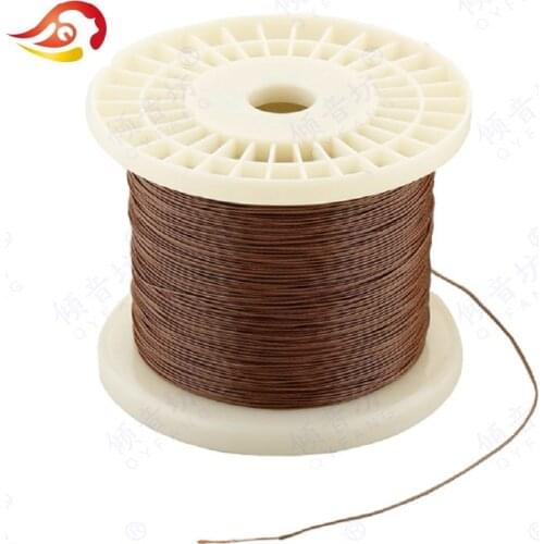 QYFANG 1.2m 1 Core Earphone Upgrade Cable DIY Module Headphone 1 Drive Detachable Cord Bronze Flexible PVC Wire Extension Line