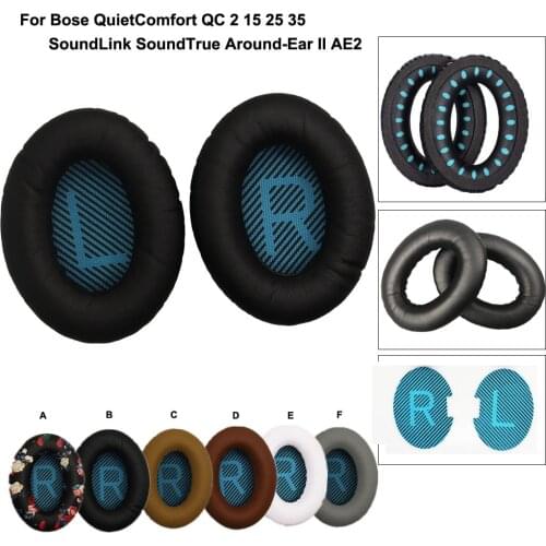 1Pair QuietComfort Ear Pad Replacement for Bose QuietComfort QC 2 15 25 35 Ear Cushion for QC2 QC15 QC25 QC35 SoundLink