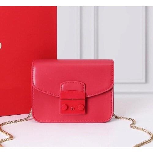 2020High quality Genuine leather handbags Women Golden chain Bag Luxury designer woman handbag fashion 100% cowhide shoulder bag