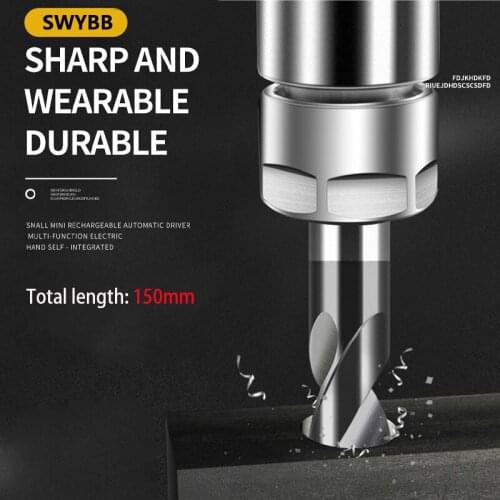 150mm Carbide Twist Drill Bit Tungsten Steel 2 Flute Metal CNC Tool HRC Aluminum Copper Wood Micro Drill Bit Total length