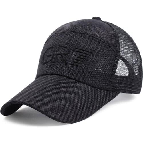 Unisex Mesh Back Baseball Cap Trucker Hat Letter Embroidery Cap Cycling Running Hat for Men Women Summer Sun Hat